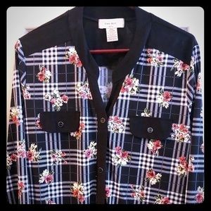 Diana Belle Plaid and Floral Top